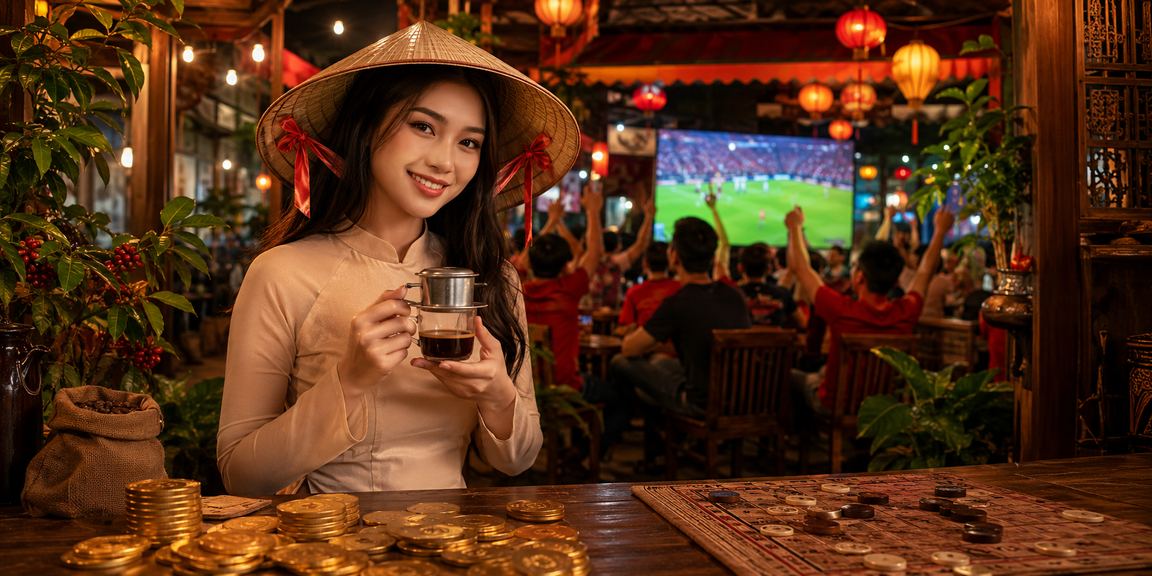 Trò chơi bài truyền thống tại Hà Nội kết hợp với nón lá gợi lên nét văn hóa Việt