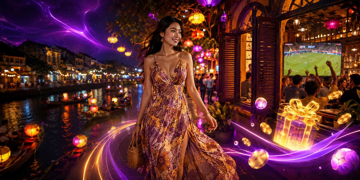 Không gian cà phê phố cổ Hội An gợi cảm giác thư thái khi theo dõi kèo cược trực tuyến